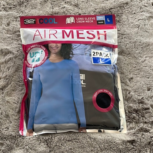 32 Degrees Cool - Women’s 2 Pack Long Sleeve Crew Neck T-shirt - Picture 3 of 3